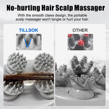 Load image into Gallery viewer, USB Rechargeable Head Massager, Portable Handheld Head Scalp Massager, Multifunctional Pet Hair Massage Tool, Automatic Head Relaxation Tool, Comfort,electric head massager,Travel,For home