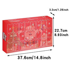 Load image into Gallery viewer, 1Pcs Christmas Countdown Calendar Blind Box with 24-Day Surprise Racing Car Toys, Animals, and Keychains. Perfect for Christmas party gifts, Mystery Birthday Gift, creative birthday and holiday gifts for children,christmas present