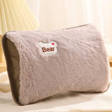 Load image into Gallery viewer, Electric Hot Water Bottle with Soft lambls wool,Rechargeable Water Bottle(UK plug), Explosion-proof charger,Reducing Muscle Back and Menstrual Pain,Gift for girlls,For home&office,wenter,Christmas Gift,Hand warmer,heater,