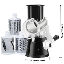 Load image into Gallery viewer, 3 in 1 Multifunctional Rotary Cheese Grater, Manual Vegetable Slicer for Carrot Cucumber Potato, Valentine's Day Gift,Christmas,For home