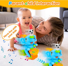 Load image into Gallery viewer, Elephant Toy Walking Elephant Baby Musical Toys with Drum Electric Car with LED Lights & Sounds, Moving Toys For Babies, Electric Car With Led Lights & Sounds Elephant Slide Toy For Boy And Girls