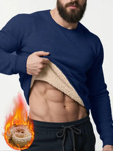 Load image into Gallery viewer, Men's Thermal Warm Sweater, Loose Long Sleeves, Ribbed Cuffs & Hem, Thick Winter Casual Wear for Men, Ideal for Cold Weather Outdoor Wear