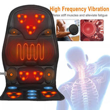 Load image into Gallery viewer, 8 Modes Massage Cushion Full Back Car Chair Seat Pad Mat Neck Heat Massager Uk plug,Gifts from parents,Christmas, Thanksgiving