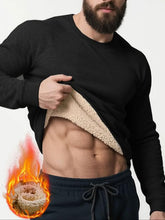 Load image into Gallery viewer, Men's Thermal Warm Sweater, Loose Long Sleeves, Ribbed Cuffs & Hem, Thick Winter Casual Wear for Men, Ideal for Cold Weather Outdoor Wear