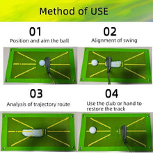 Load image into Gallery viewer, Portable Golf Training Mat, Golf Swing Training Aid,Durable & Portable Golf Hitting Mat, Golf Training Accessories for Indoor & Outdoor Practice
