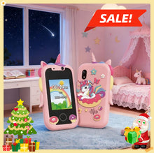 Load image into Gallery viewer, Cute Unicorn Design Toy Phone with Camera Cartoon Multifunctional Kids Phone Toy with Lanyard Fun Pretend Play Camera Toy for Toddlers Boys and Girls Kawaii Birthday Gift Idea for Children Perfect for Creative Play and Imaginative Learning,Christmas,Gift