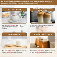 Load image into Gallery viewer, Milk Frother, Milk Frother Electric, Milk Heater and Warmer, 600ml Capacity Milk Steamer Automatic, Silent Operation, Auto Shut-Off, Hot & Cold Milk Foamer Maker for Coffee