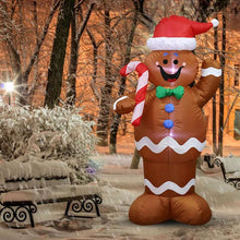 Load image into Gallery viewer, Christmas Gingerbread Man Inflatable LED Glowing Decoration Party Holiday DIY Prop Xmas New Year Lantern Yard Art Decor Supplies,Party gifts,Christmas present
