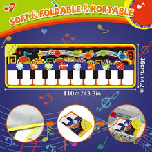 Load image into Gallery viewer, Kids Musical Mat with 8 Instrument Sounds – Foldable Piano Keyboard Dance Playmat, Interactive Early Learning Musical Toy for Toddlers & Kids, Educational Gift,Best gift,Christmas