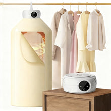Load image into Gallery viewer, Portable Clothes Dryer, Electric Clothes Dryer, 600W Hanging Mini Heat Pump Dryer 360° Dimensional Drying with Timer for Light Clothes, Camping, Hotel, Apartment