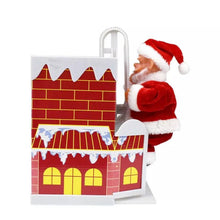 Load image into Gallery viewer, Christmas Santa Claus Doll, Electric Climbing Chimney Santa Claus for Christmas Party Home Decor Xmas Gift Pack Ornaments