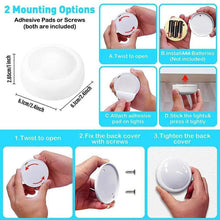 Load image into Gallery viewer, LED Night Light, Battery Powered LED Cabinet Light With Remote & Touch Control For Closets, Bedroom Walls, Cabinets, Walkways,lighting,Decor