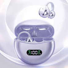Load image into Gallery viewer, Wireless Open-ear Headphone, TWS Earbuds with Charging Case, Stereo Sound Earphone for Android & Iphone, Bluetooth-compatible Earbuds for Sports, Sports Earphones Case,Purple Audio Earbuds Gift,