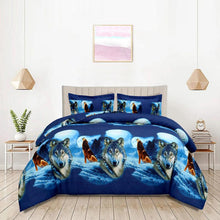 Load image into Gallery viewer, Kensington Homeware 3D Complete Duvet Cover Set 4pcs – Soft Bedding Set with Pillowcases & Bedsheet | Luxury 3D Duvet Set Single/Double/King/S.King