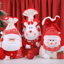 Load image into Gallery viewer, Christmas Drawstring Gift Bag Xmas Gift Bag Large Pouch Storage Sack Xmas Candy Bag Gift Wrapping Bag for Party Favors Sweet