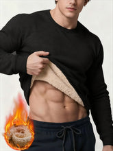 Load image into Gallery viewer, Men's Thermal Warm Sweater, Loose Long Sleeves, Ribbed Cuffs & Hem, Thick Winter Casual Wear for Men, Ideal for Cold Weather Outdoor Wear