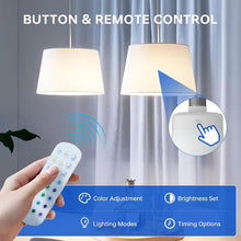Load image into Gallery viewer, E27 Rechargeable Light Bulb with Remote and Timer, Battery Backup Bulb for Sconces and Lamps, Magnetic Bulbs for Non-Hardwired Fixture, 3 Color Temperatures + 15 RGB Colors, Dimmable, 1 Pack, Smart LED Light