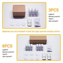 Load image into Gallery viewer, LED Night Light, Battery Powered LED Cabinet Light With Remote & Touch Control For Closets, Bedroom Walls, Cabinets, Walkways,lighting,Decor