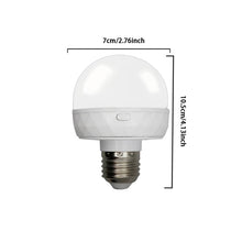 Load image into Gallery viewer, E27 Rechargeable Light Bulb with Remote and Timer, Battery Backup Bulb for Sconces and Lamps, Magnetic Bulbs for Non-Hardwired Fixture, 3 Color Temperatures + 15 RGB Colors, Dimmable, 1 Pack, Smart LED Light