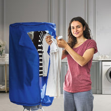 Load image into Gallery viewer, Portable Electric Clothes Dryer with towel rack – Energy-Efficient, 15 Kilo Capacity, Compact Hot Air Machine with Stand Rack & Cover for Home and Dorms