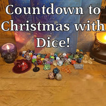 Load image into Gallery viewer, Dice Advent Calendar 2025 – 24 Polyhedral Dice Set for DND, RPG & Tabletop Games | Christmas Countdown Gift for Gamers, Men & Women,Christmas,Gift