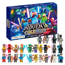 Load image into Gallery viewer, 24-day countdown calendar, a 24-day digital countdown calendar for Minecraft building blocks, the perfect gift for Christma,christmas present