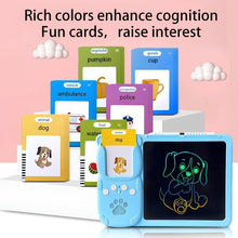 Load image into Gallery viewer, 2 in 1 Learning Card Machine with LCD Writing Board and 224 Word Flash Cards Educational Smart Toy with Voice Sound Function Fun Learning Game Perfect Birthday and Holiday Gift for Kids Toddlers and Preschool Children,Christmas,Gift