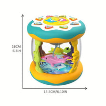 Load image into Gallery viewer, Baby Ocean Projection Lamp Toy, Rotating Light, Adjustable Volume, Music Belly Time, Encourages Crawling & Learning,The ideal Christmas gift