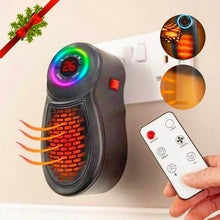 Load image into Gallery viewer, Plug-in Go Heater, warming up to 250 sq. ft. cost-efficient, with adjustable temperature settings (15°C - 32°C) and overheat protection, lightweight and portable, comes with a handy remote. Home Appliances. Fan Heaters,Gift