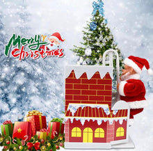 Load image into Gallery viewer, Christmas Santa Claus Doll, Electric Climbing Chimney Santa Claus for Christmas Party Home Decor Xmas Gift Pack Ornaments