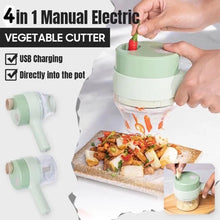 Load image into Gallery viewer, Mini 4-in-1 Wireless Electric Food Processor | Handheld Garlic Chopper, Vegetable Slicer & Meat Grinder for Kitchen Cooking,For home,Gift