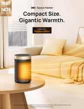 Load image into Gallery viewer, Dreo Electric Heater, 1500W Energy Efficient Space Room Heater, Upgrade Remote Portable Ceramic Fan Heaters, Thermostat, 3 Modes 12H Timer, Overheat & Tip Over Protection, for Bedroom, Atom 316, Gold