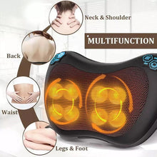 Load image into Gallery viewer, Neck and Back Massager Pillow with 3D Kneading and Heating - Electric Shiatsu Cushion for Ultimate Comfort and Relaxation,Relaxing,Gift,For home,For Car