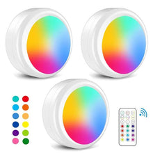 Load image into Gallery viewer, LED Night Light, Battery Powered LED Cabinet Light With Remote & Touch Control For Closets, Bedroom Walls, Cabinets, Walkways,lighting,Decor