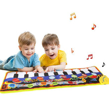 Load image into Gallery viewer, Kids Musical Mat with 8 Instrument Sounds – Foldable Piano Keyboard Dance Playmat, Interactive Early Learning Musical Toy for Toddlers & Kids, Educational Gift,Best gift,Christmas
