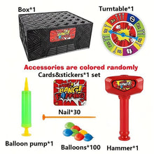 Load image into Gallery viewer, Blow Up Balloon Game, 1 Set Multiplayer Stimulating Board Game, Tricky Decompressing Interactive Game, Fun Game for Family Gathering,Gift