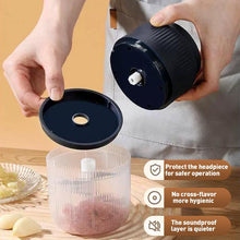 Load image into Gallery viewer, Electric Garlic Chopper 300ML Portable Mini Food Processor with 4 Sharp Blades – Cordless USB Rechargeable Vegetable Chopper for Garlic, Onion, Ginger, Chili, Meat, Spices & Baby Food, Quick Kitchen Blender Gadget,For home,Gift