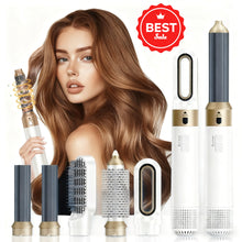 Load image into Gallery viewer, Hair Dryer 5 in 1 Hair Styler Set With Millions of Negative ions, Auto Hair Curlers, Gift forgirls, DetachableComb Heads for Auto Curling lron, Volumizingand Straightening, Auto Air Curling Wand HairCurler, Hot Air Brush, Gift for girls,Hair Styling Tools