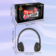 Load image into Gallery viewer, Lip Reading Party Game You SAY I Guess Headphone Challenge Card Game for Adults with 40000 Funny Phrase Combos Perfect for Game Night,For party,Gift