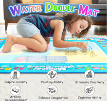 Load image into Gallery viewer, Reusable Magic Watercolor Painting Mat, 80 x 60cm Water Drawing Mat Aqua , Creative Watercolor Drawing Pad for Birthday Gift, DIY Art & Crafts Toy