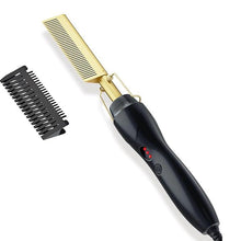 Load image into Gallery viewer, Hot Comb Electric Straightener for Wigs Afro Hair & Beard,Pressing Combo Tools Smooth Flawless