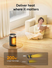 Load image into Gallery viewer, Dreo Electric Heater, 1500W Energy Efficient Space Room Heater, Upgrade Remote Portable Ceramic Fan Heaters, Thermostat, 3 Modes 12H Timer, Overheat & Tip Over Protection, for Bedroom, Atom 316, Gold