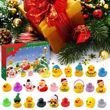 Load image into Gallery viewer, Advent Calendar, 24 Christmas Holiday Bath Rubber Ducks, Rubber Material, Smooth and Burr-Free Exterior, Christmas 24 Days Countdown Advent Calendar for Any Holiday or Occasion,Christmas,Gift,decor