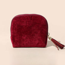 Load image into Gallery viewer, 2025 New Travel Jewelry Case – Portable Organizer for Rings, Bracelets, & Bangles with Tassel Zipper, Elegant Jewelry Roll for Journey, Crystal Jewelry Storage Pouch, Mini, Navy Blue,Gift