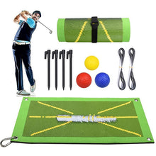 Load image into Gallery viewer, Portable Golf Training Mat, Golf Swing Training Aid,Durable & Portable Golf Hitting Mat, Golf Training Accessories for Indoor & Outdoor Practice