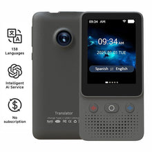 Load image into Gallery viewer, AI Language Translator Device T21 138 Languages Real Time Voice and Photo Translation Offline Mode Touchscreen Perfect for Travel Business and Work,Gift