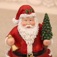 Load image into Gallery viewer, Christmas Santa Snowman Music Box, Village & Rotating Train Decor, Musical Lights, Durable Resin Material, Hand-Painted Colors,USB & Battery powred,Christmas present