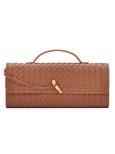 Load image into Gallery viewer, 【跨境专供】小众编织单肩法棍包时尚横款手拿包百搭女士斜跨包