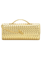 Load image into Gallery viewer, 【跨境专供】小众编织单肩法棍包时尚横款手拿包百搭女士斜跨包