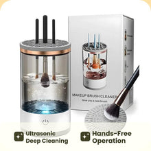 Load image into Gallery viewer, Electric Makeup Brush Cleaner – Rechargeable Ultrasonic Brush Cleaning Tool with Universal Silicone Cap, Deep Cleansing Makeup Brushes for Women, Professional Cosmetic Brush Washer & Organizer,Gift
